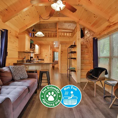 Thomas Cabin Forest Tiny Cabin With Hot Tub Chattanooga Extérieur photo